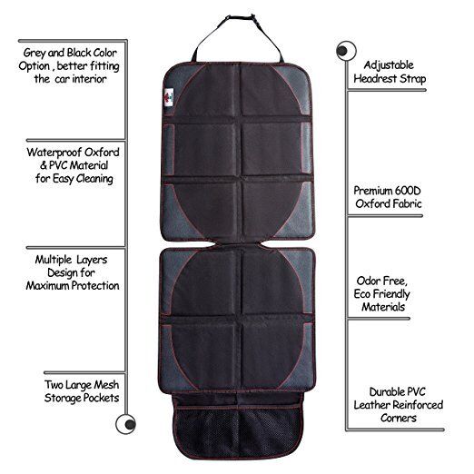 Baby Car Seat Protector Cover Pet Mats Leather & Cloth High Quality Waterproof Trulanco T1720 - фотография #4