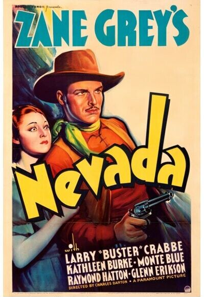 Buster Crabbe Nevada Zane Grey Movie Poster Print 17 X 12 Reproduction Без бренда