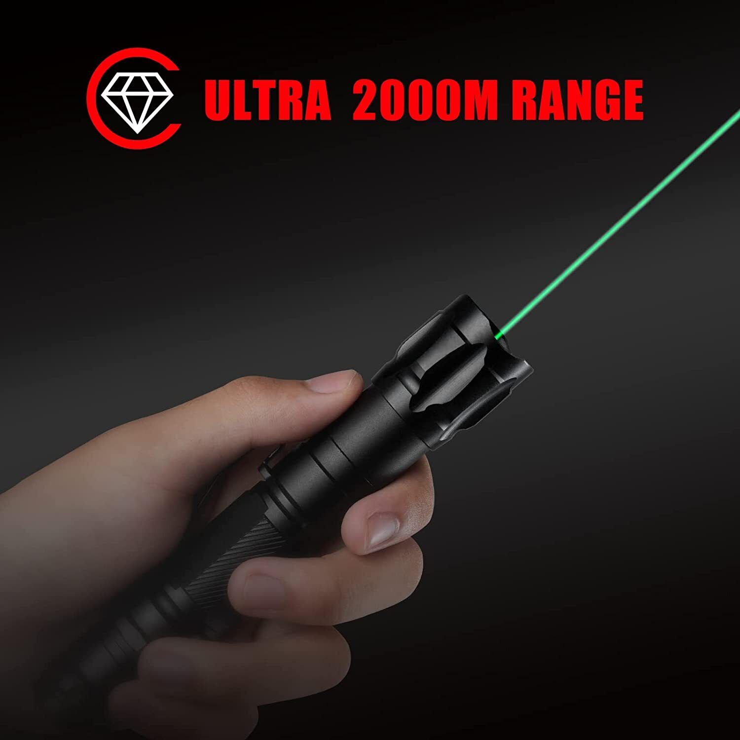 2Pack 6000Miles 532nm Green Laser Pointer Star Beam Lazer Pen+Battery+Charger US Airkoul Does not apply - фотография #2