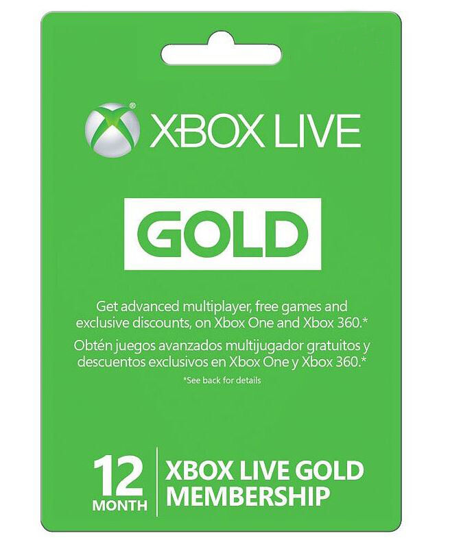 Microsoft Xbox LIVE 12 Month Gold Membership for Xbox 360 / XBOX ONE Microsoft 52M-00158