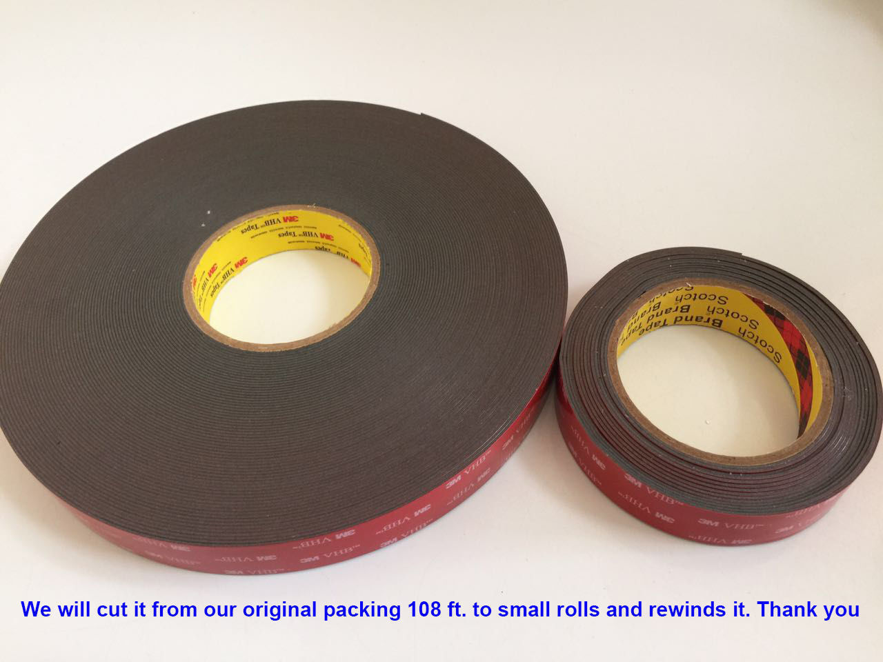 3M 1/2" x 9/15/21/108 VHB Double Sided Foam Adhesive Tape 5952 Gopro Action Can 3M Does Not Apply - фотография #4