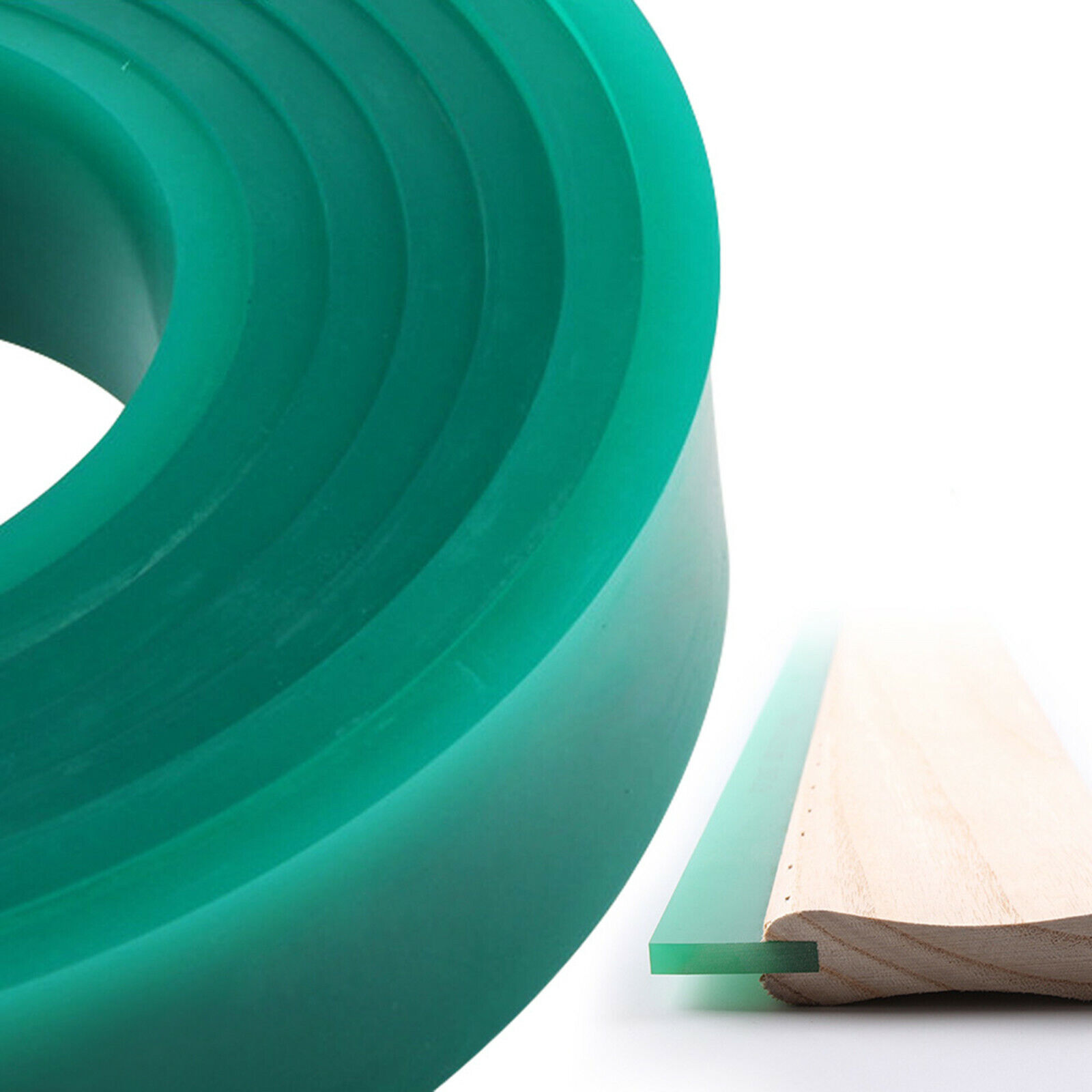 80 DURO 6FT 72" Silk Screen Printing Squeegee Blade Polyurethane Rubber Green Unbranded Does Not Apply - фотография #5