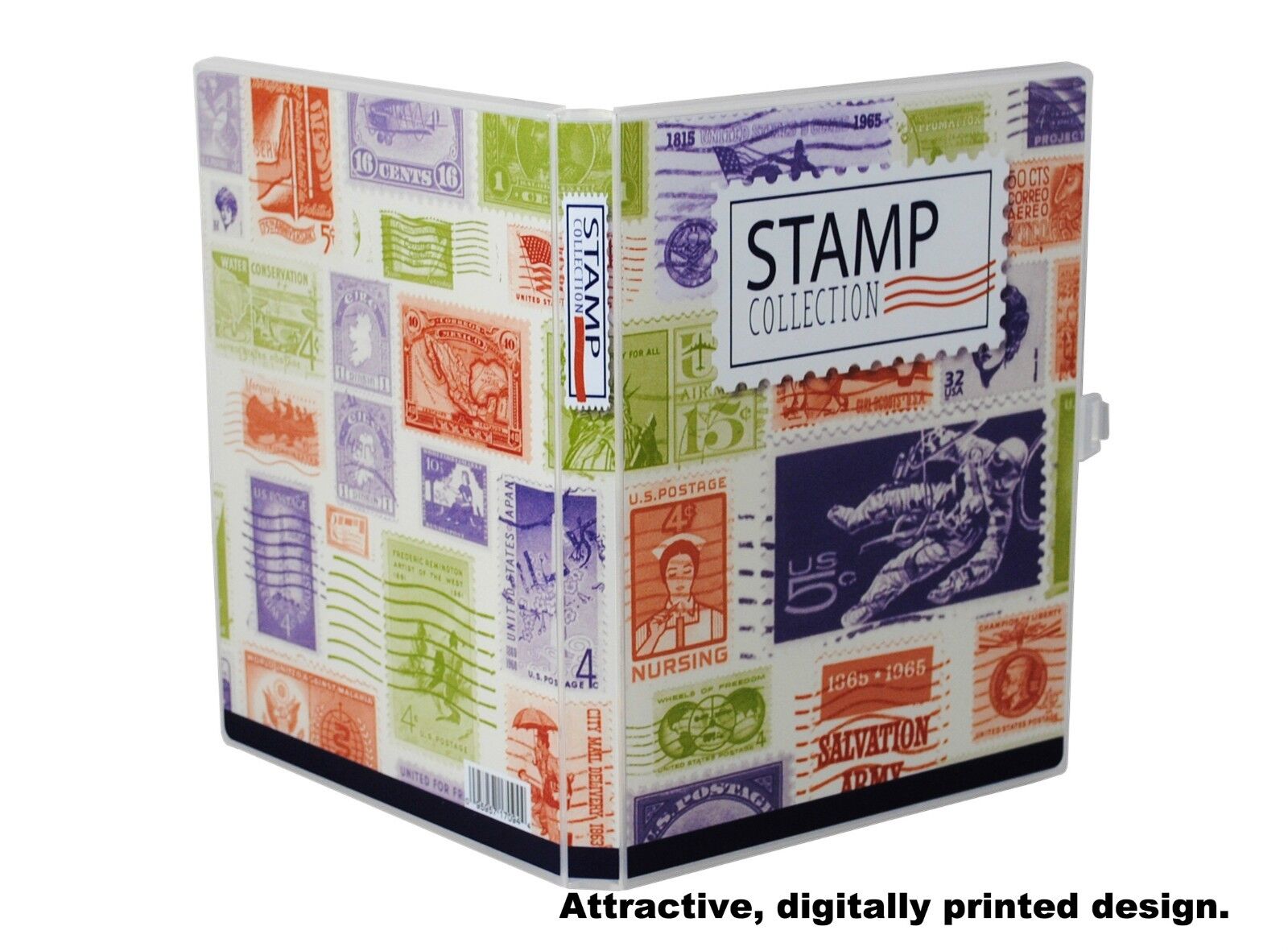 Stamp Collection Kit/Album, w/ 10 Pages, Holds 150-300 Stamps (No Stamps) UniKeep 17094 - фотография #7