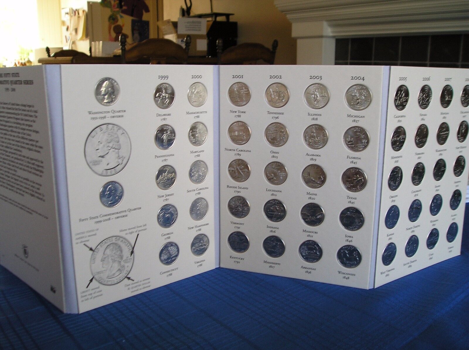 50 State Quarters Album with Territories Coin Collecting! Binder, Folder, Book! Littleton Coin Company LTCY0004 - фотография #7