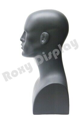 2PCS Male Fiberglass Mannequin Head Bust Wig Hat Jewelry Display #PS-EraG X2 Без бренда - фотография #3