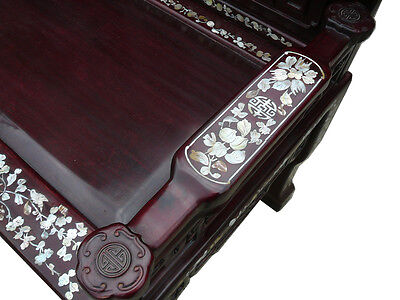 Chinese Red Rosewood Mother of Pearl Long Bench Chaise cs962 Без бренда - фотография #5