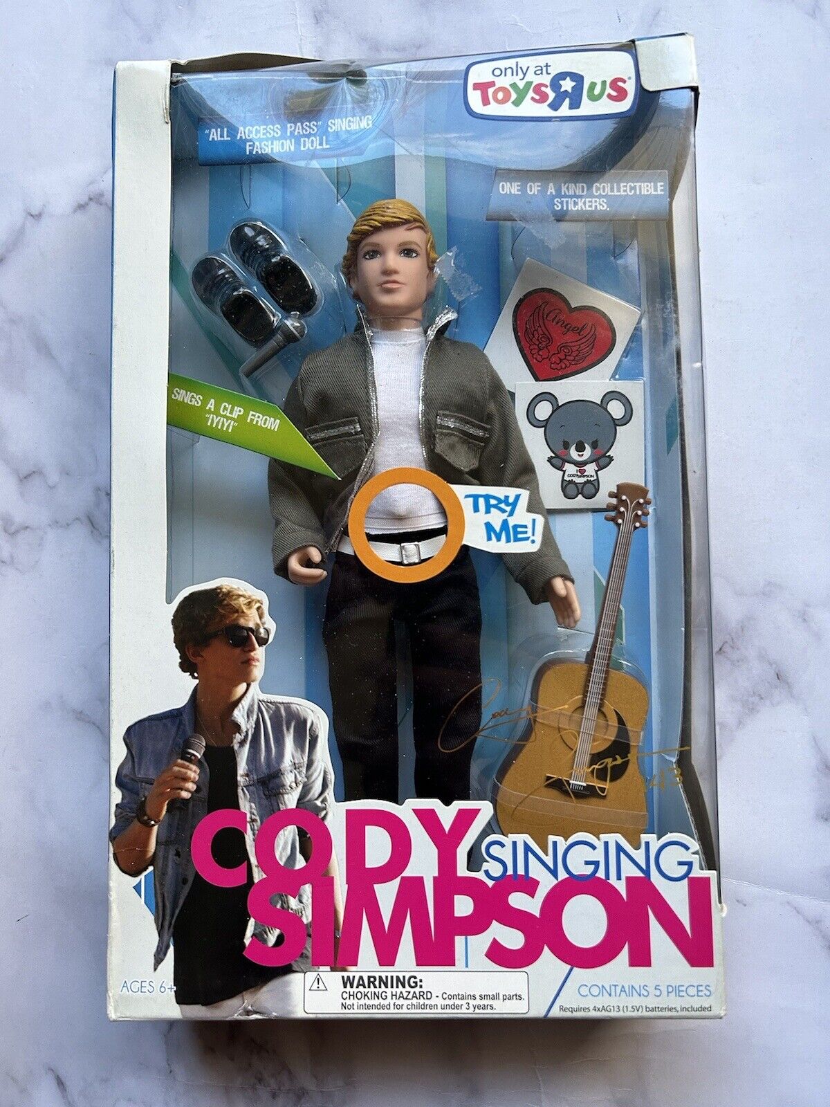 2011 Toys R Us Singing Cody Simpson Doll Mattel