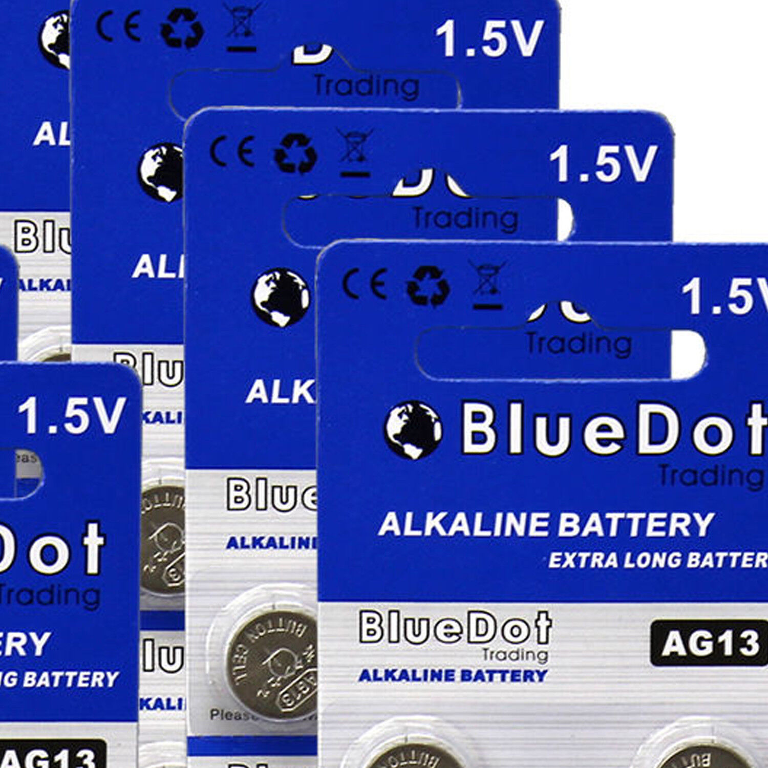 (100) LR44 AG13 357 357A A76 303 L1154 1.5 Volt Alkaline Batteries USA Shipper BlueDot Trading - фотография #3