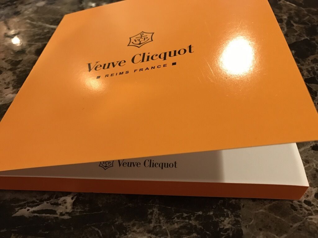 Veuve Clicquot Champagne VCP New Collectible NOTE PAPER PAD RARE HARD TO FIND VEUVE CLICQOUT