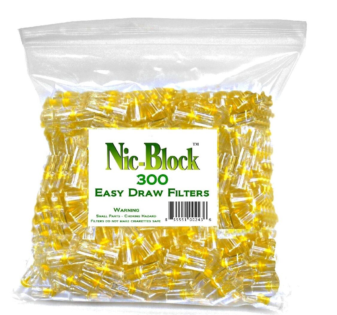 NIC-BLOCK 300 Disposable Cigarette Filters Tips Bulk  Most Efficient Filters Без бренда
