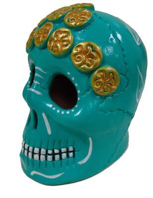 LYTIO – Mexican Hand Made Skull Calavera Figurine Ornament Made of Clay Без бренда - фотография #2
