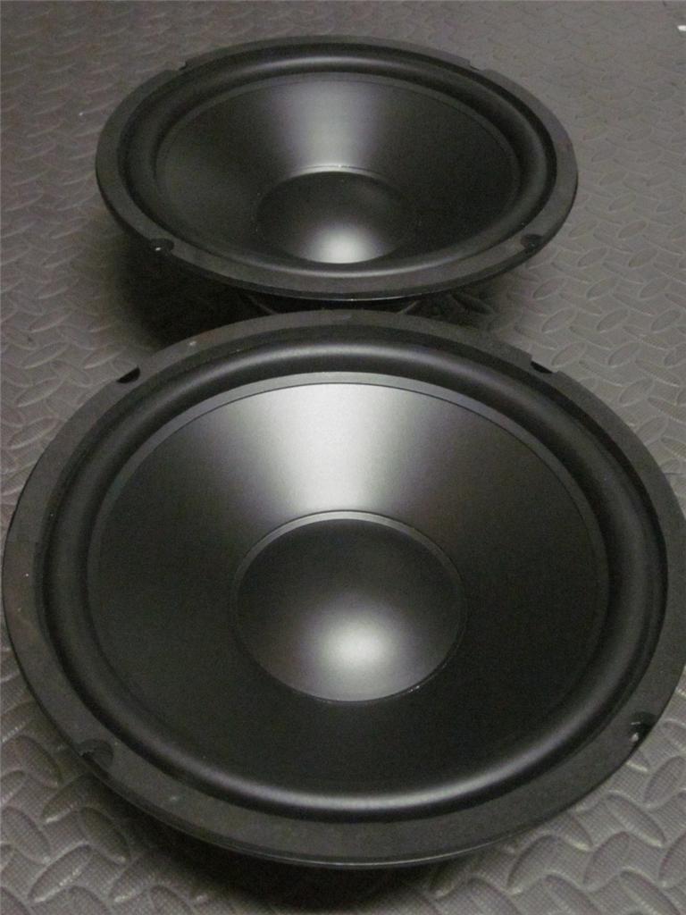 (2) 10" Speaker Woofers.Ten Inch Subwoofer Replacement. Pair.8 Ohm.Bass Drivers Unbranded 10inch L50.Radiance R103.AR-1.altavoz.10in