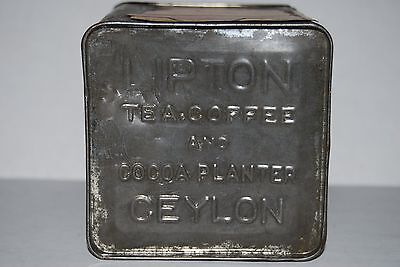 Vintage Lipton's Tea Tin, "Lipton Tea, Coffee And Cocoa Planter Ceylon" Без бренда - фотография #8
