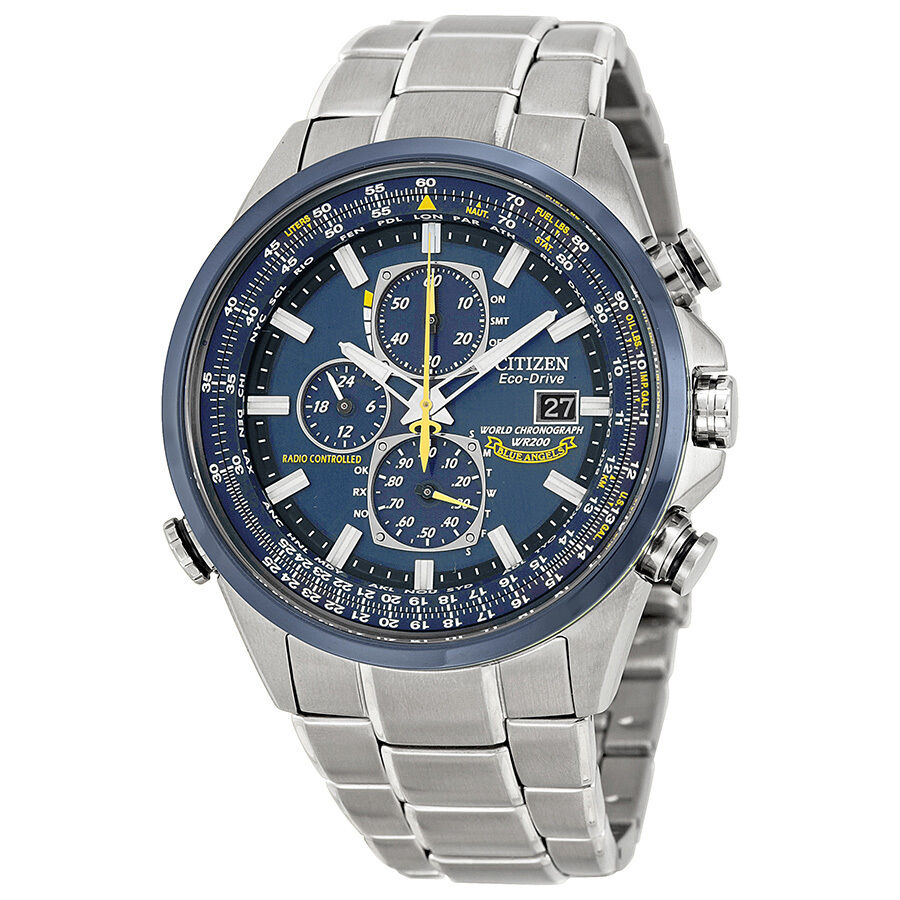 Citizen Men's AT8020-54L "Blue Angels" Stainless Steel Eco-Drive Dress Watch Citizen AT802054L