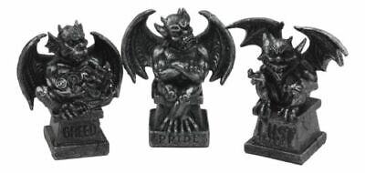 The Allegorical Seven Deadly Sins Gargoyle Figurine Set of 7 Wicked Gargoyles Без бренда - фотография #3