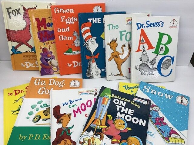 dr Seuss books 10 lot assorted kids book green eggs and ham cat hardcover - GOOD Без бренда - фотография #2