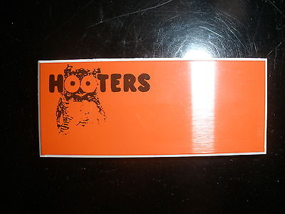 NEW AUTHENTIC HOOTERS GIRL UNIFORM BLANK NAME TAG HALLOWEEN COSTUME ENGRAVEABLE Hooters - фотография #2