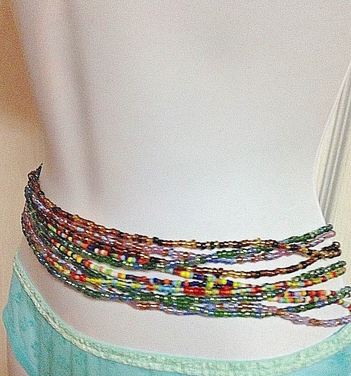  SEXY VARIOUS MULTI-TONE/ COLORED WAIST BEADS 0-50 INCHES AVALIABLE  Без бренда