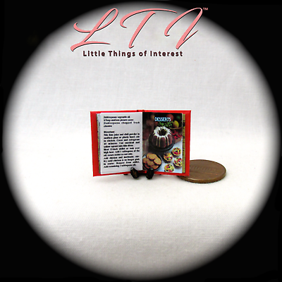 BETTY CROCKER'S COOKBOOK 1:12 Scale Miniature Readable Illustrated Book Little THINGS of Interest N/A - фотография #5