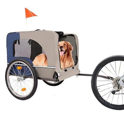 Pet Dog Bike Trailer, 2 Seat Kids Bike Trailer & Stroller, 2-in-1 Blue + Gray Does not apply Does Not Apply - фотография #3