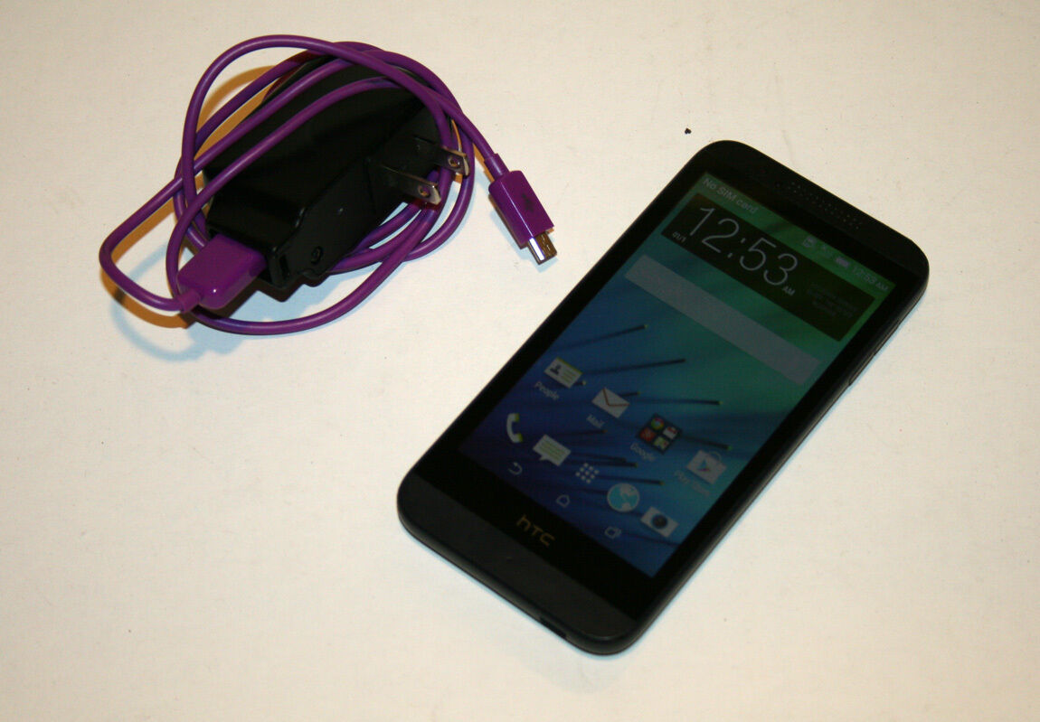 HTC Desire 510 Cricket Locked Black Smartphone with AC Power Supply Adapter-Used HTC - фотография #3
