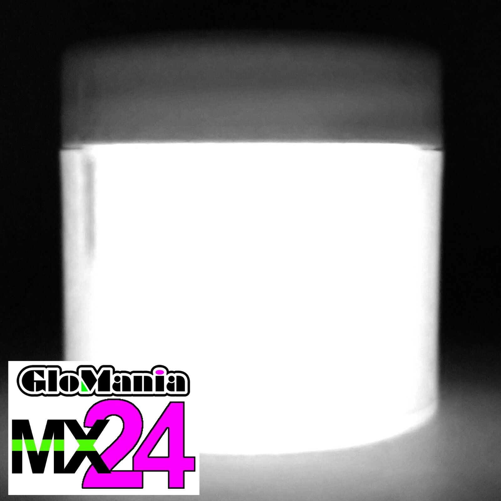 White MX24 1oz Extreme Glow in the Dark Paint Strontium FREE UV KEYRING Glomania PAI-ACR-MX24-WHIT-IND-1OZ-1