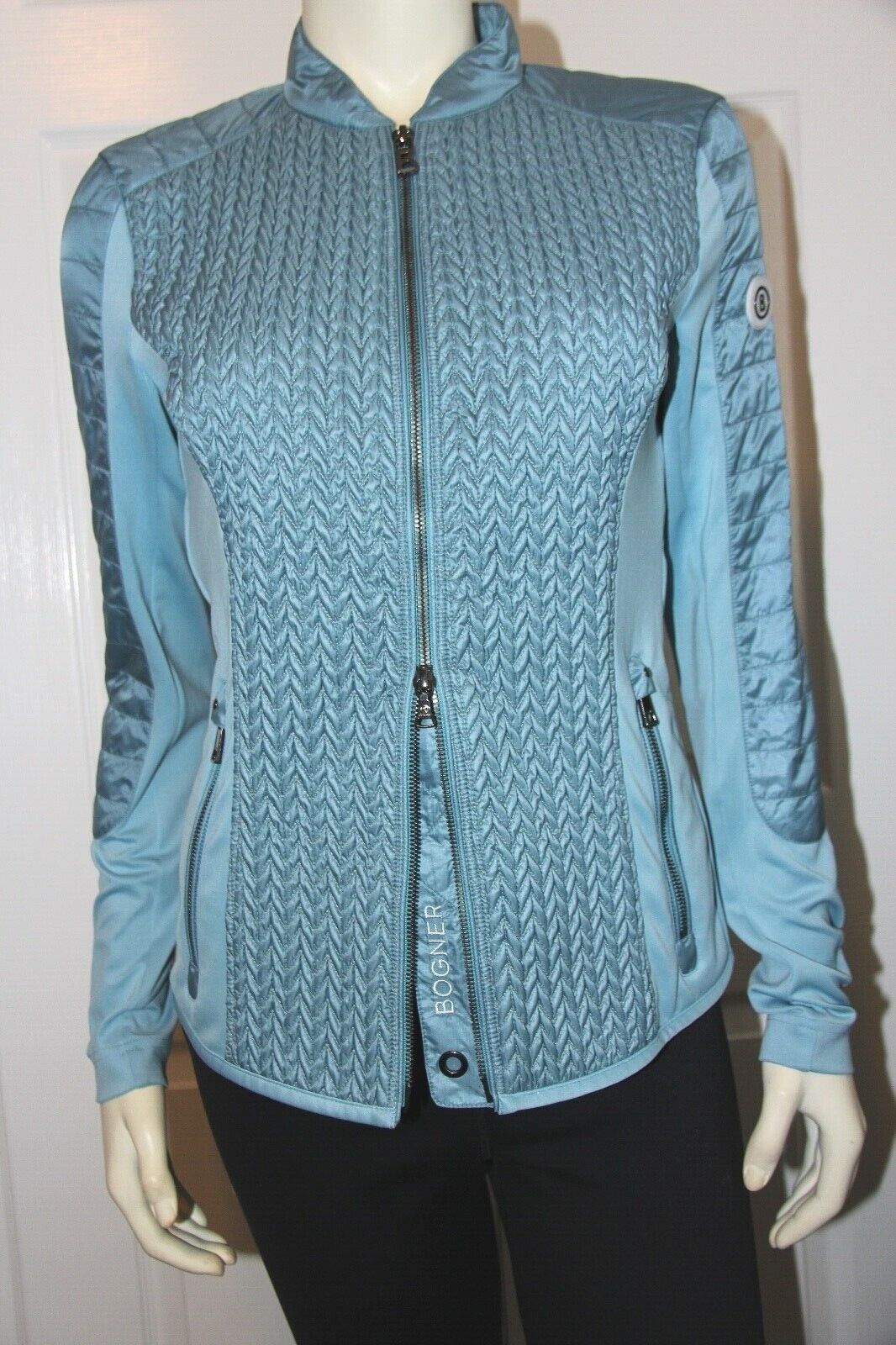 Bogner Mella Jacket Women's - Size 40 US 10 ML (Medium Large) - Slate Blue - NEW Bogner - фотография #9
