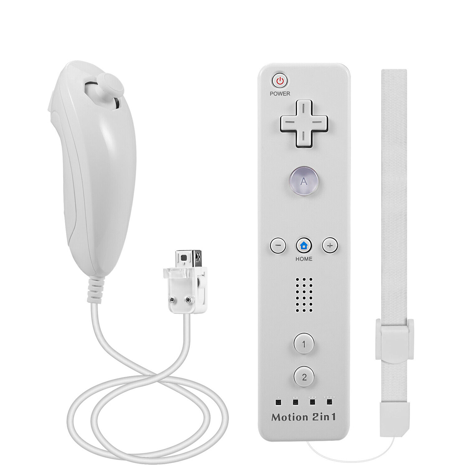 Brand New Built in Motion Plus Remote Controller And Nunchuck For Wii & Wii U Unbranded Does Not Apply - фотография #5