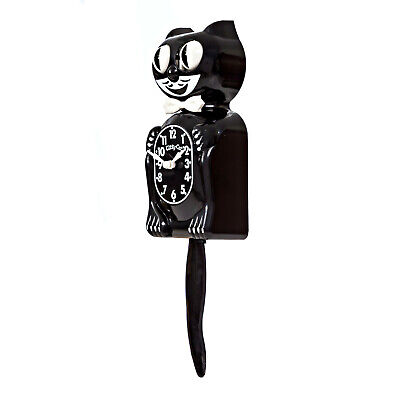 BLACK KITTY CAT CLOCK (3/4 Size) 12.75" Free Battery MADE IN USA Kit-Cat Klock California Clock Company KC-1 - фотография #5