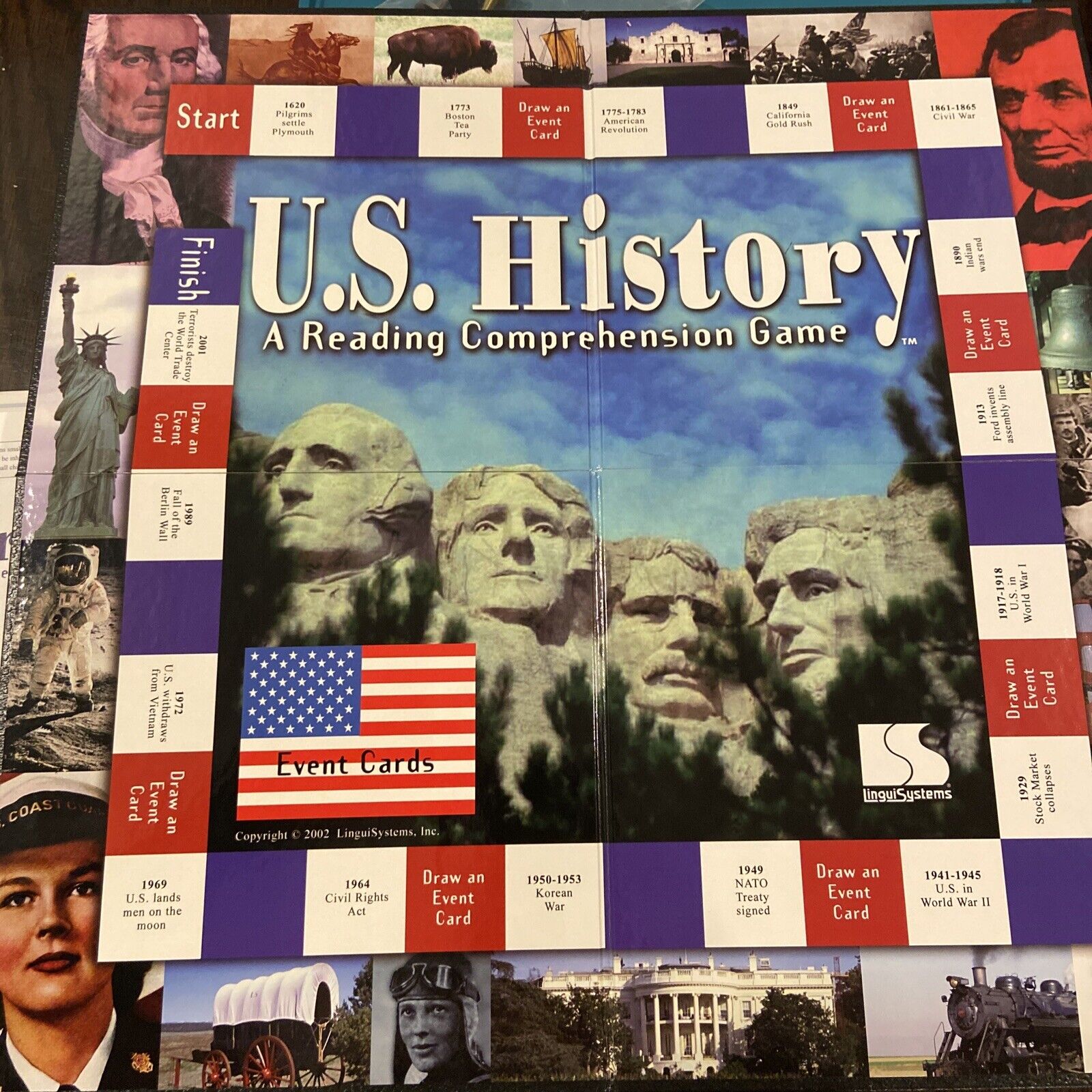 U.S. History A Reading Comprehensive Board Game Mike & Carolyn LoGiudice LinguiS LinguiSystem N29-9 - фотография #9