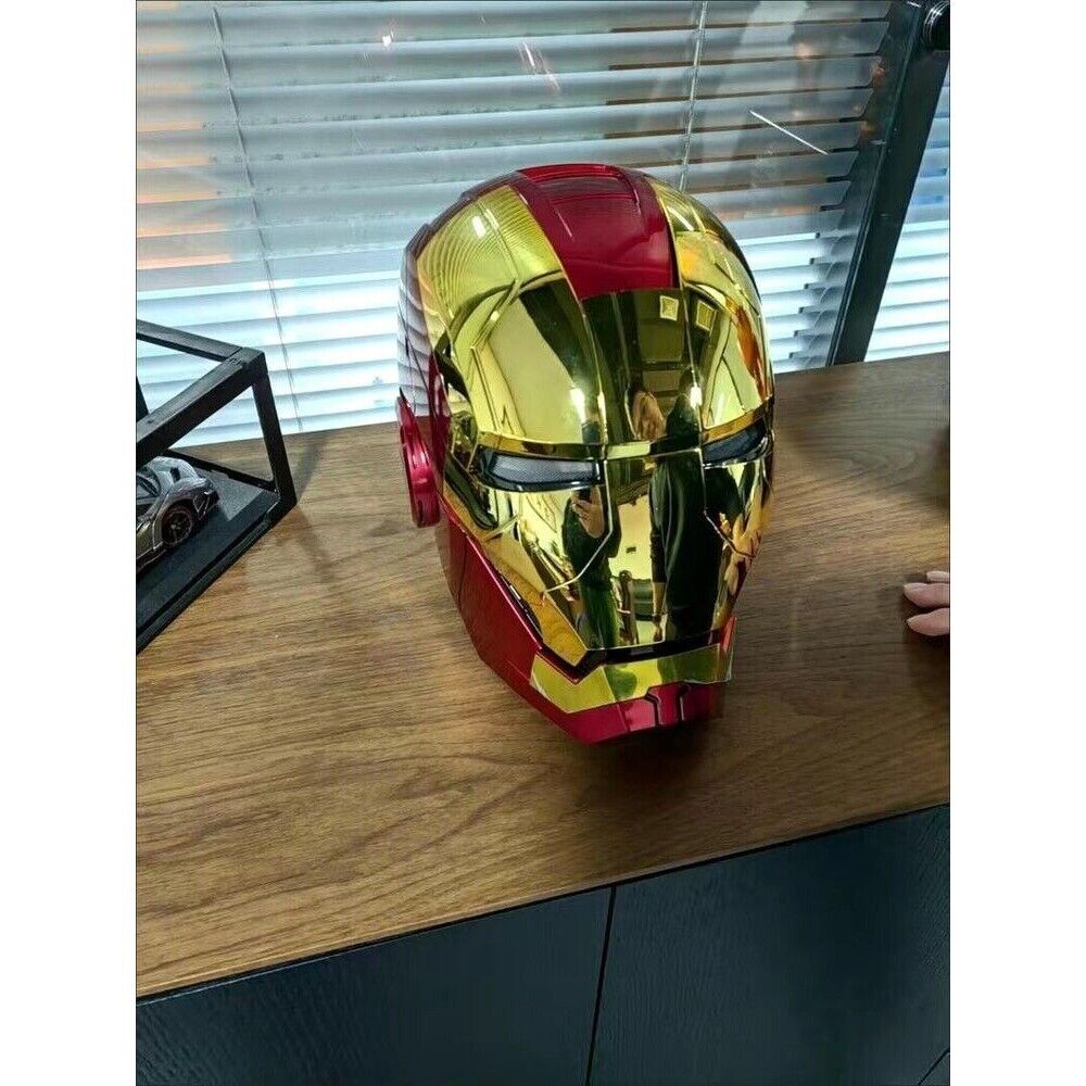AUTOKING Iron Man MK5 Mask Helmet Golden Ver.Wearable Voice-control COSPLAY Unbranded - фотография #8