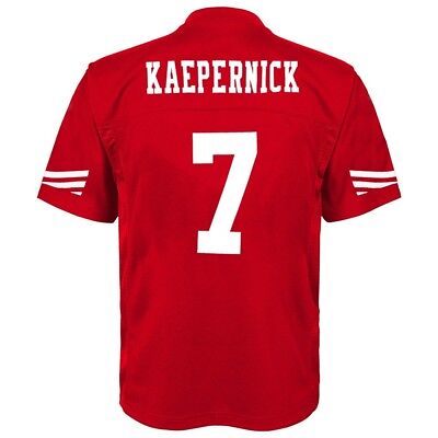 Colin Kaepernick NFL San Francisco 49ers Mid Tier Home Red Jersey Youth (S-XL Outerstuff