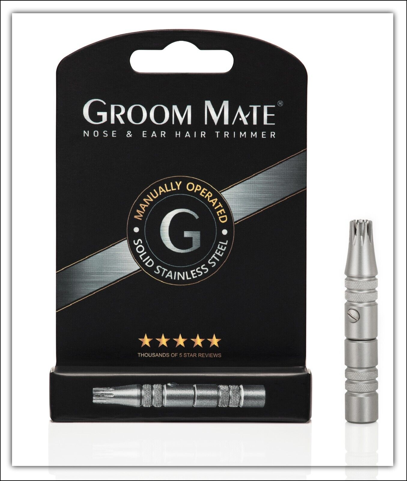 Authentic Groom Mate Nose Hair Trimmer - MADE IN USA - GUARANTEE - Stainless Groom Mate 25420 - фотография #2