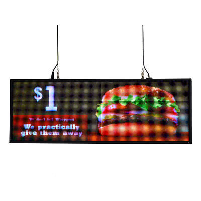 39"x14" programmable LED Sign Store Window  Display Images USB Drive Wifi Upload Gogad SIFI05P19264
