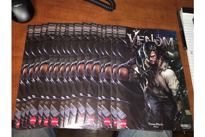 2 copies Venom 1 Movie AMC Marvel Custom Edition Comic Bag n Board High Grades!