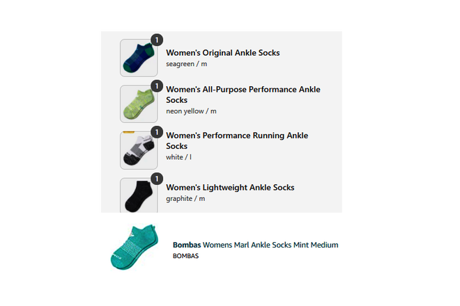 Bombas Socks - Lot of 5 pairs Women's Ankle Socks - Size Medium M