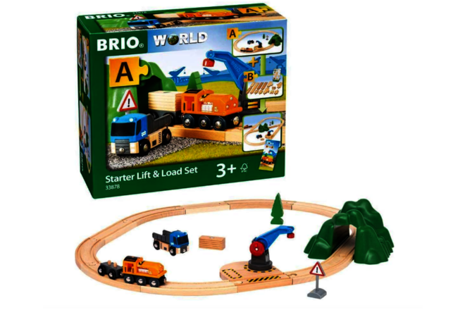 BRIO WORLD Starter Lift and Load Train Toy Set 33878 NIB NEW 3+ 2018 RARE in USA