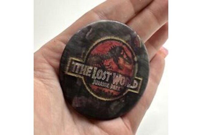 The Lost World Jurassic Park Lenticular Pinback Pin Button 2.25" 1997