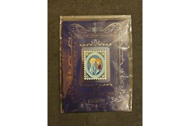 World Of Frozen Anna Elsa Stamp HKDL Limited Release Pin