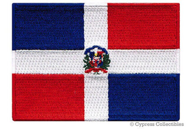 DOMINICAN REPUBLIC FLAG PATCH CARIBBEAN EMBLEM embroidered iron-on PARCHE BADGE