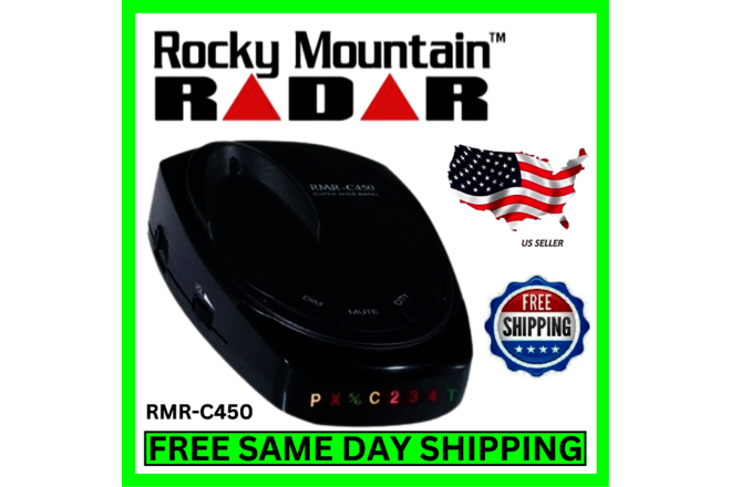 Rocky Mountain Radar Detector & SCRAMBLER Super Wide Band Laser KA Band Police