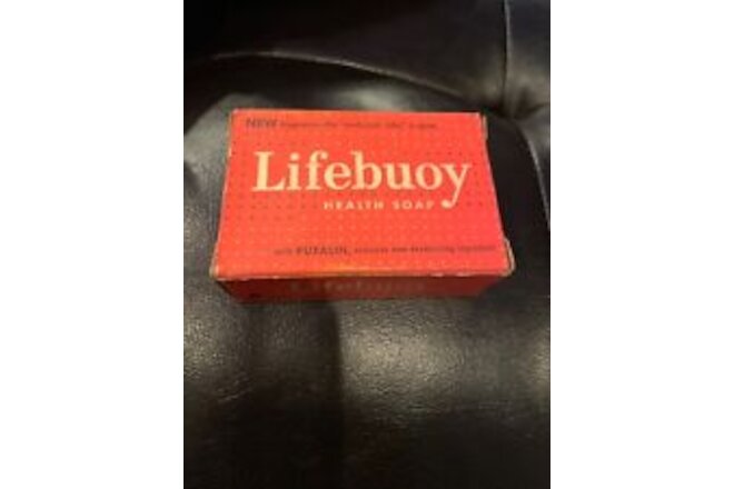 ANTIQUE Vintage BAR OF "LIFEBUOY SOAP" with ORIGINAL RED BOX Unused