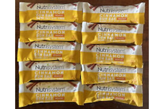💕10 ~FRESH Nutrisystem Cinnamon Bun Bar BREAKFAST BEST BY:   August 2024