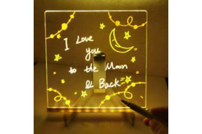 Acrylic DIY Note Board LED Night Light