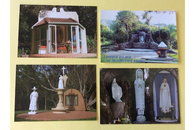 SHRINE OF OUR LADY HELP OF CHRISTIANS CANUNGRA QLD AUSTRALIA 4 VINTAGE POSTCARDS