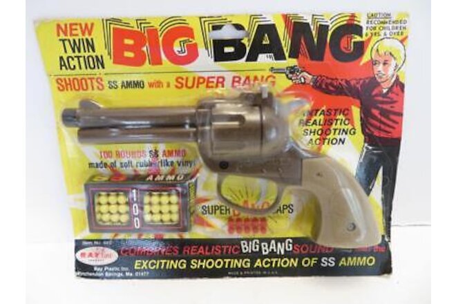 Vintage Rayline Big Bang Conquer Plastic Toy Gun No. 880 MOC New (box b)