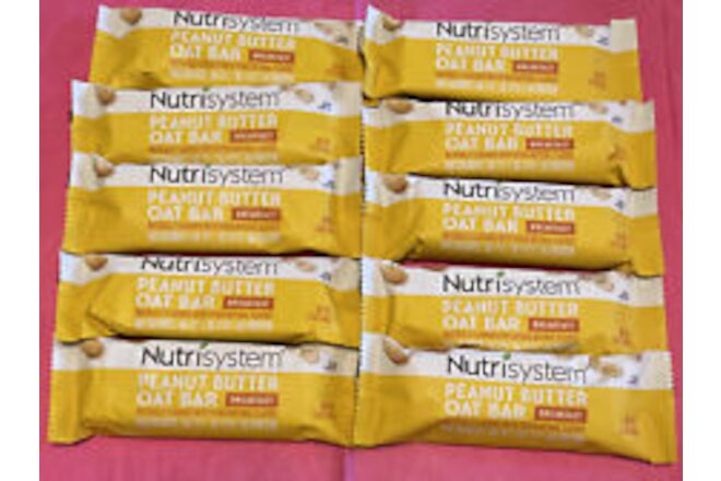 💕10 ~FRESH Nutrisystem Peanut Butter Oat Bar BREAKFAST BEST BY:  October 2024