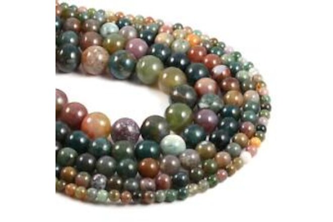 8mm natural stone beads round faceted india agate loose beads charms for jewe...