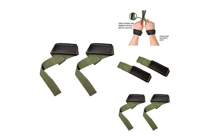 Wrist Straps for Weightlifting, Powerlifting, Strength Training for Adults