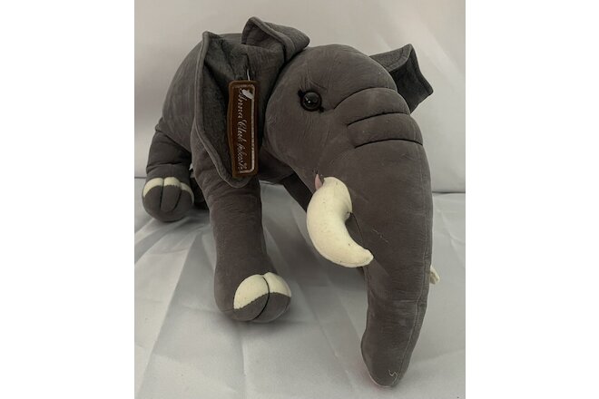 Anna Club Elephant Plush Vintage 2000 Animal Alley Toys R Us Stuffed Tusks NOS